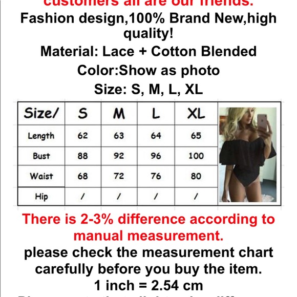 💥HP💥 Sexy Off Shoulder Lace Jumpsuit or Bodysuit - Picture 7 of 7